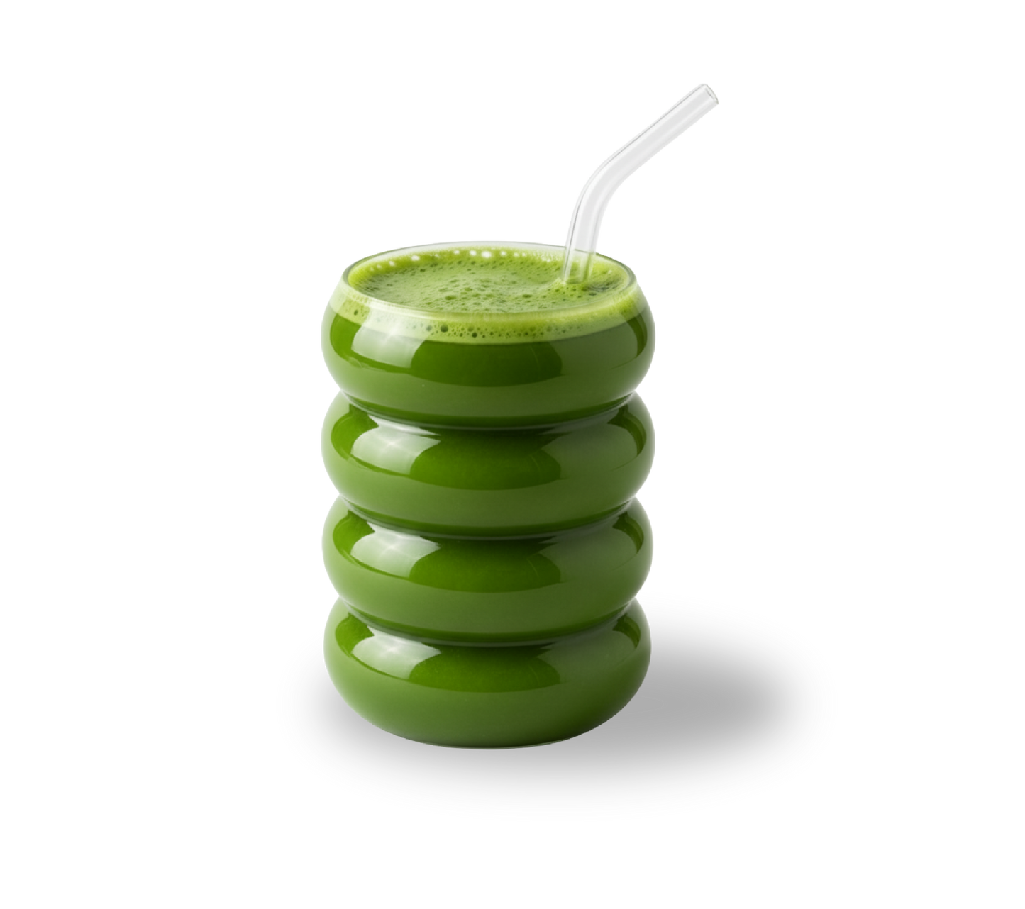 Wavy Matcha Glas